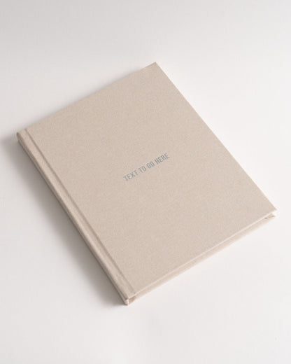 Custom Luxury Linen Wedding Card Book
