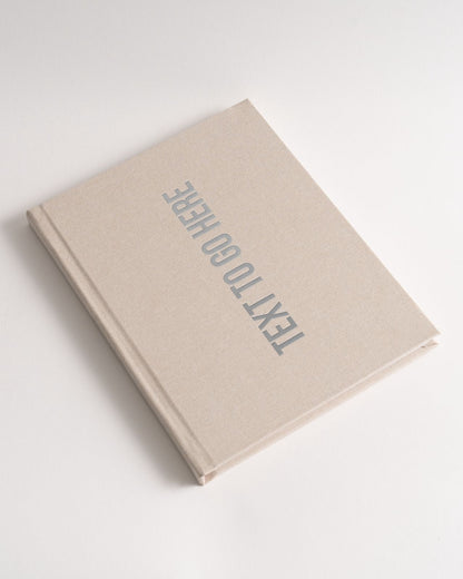 Custom Luxury Linen Wedding Card Book