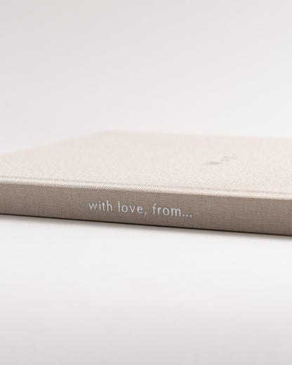 Custom Luxury Linen Wedding Card Book