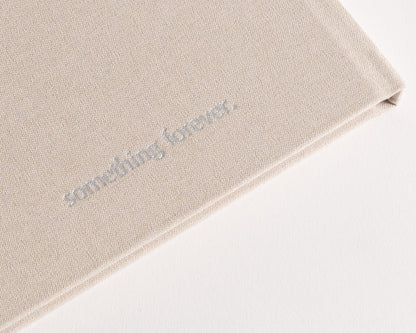 Custom Luxury Linen Wedding Card Book